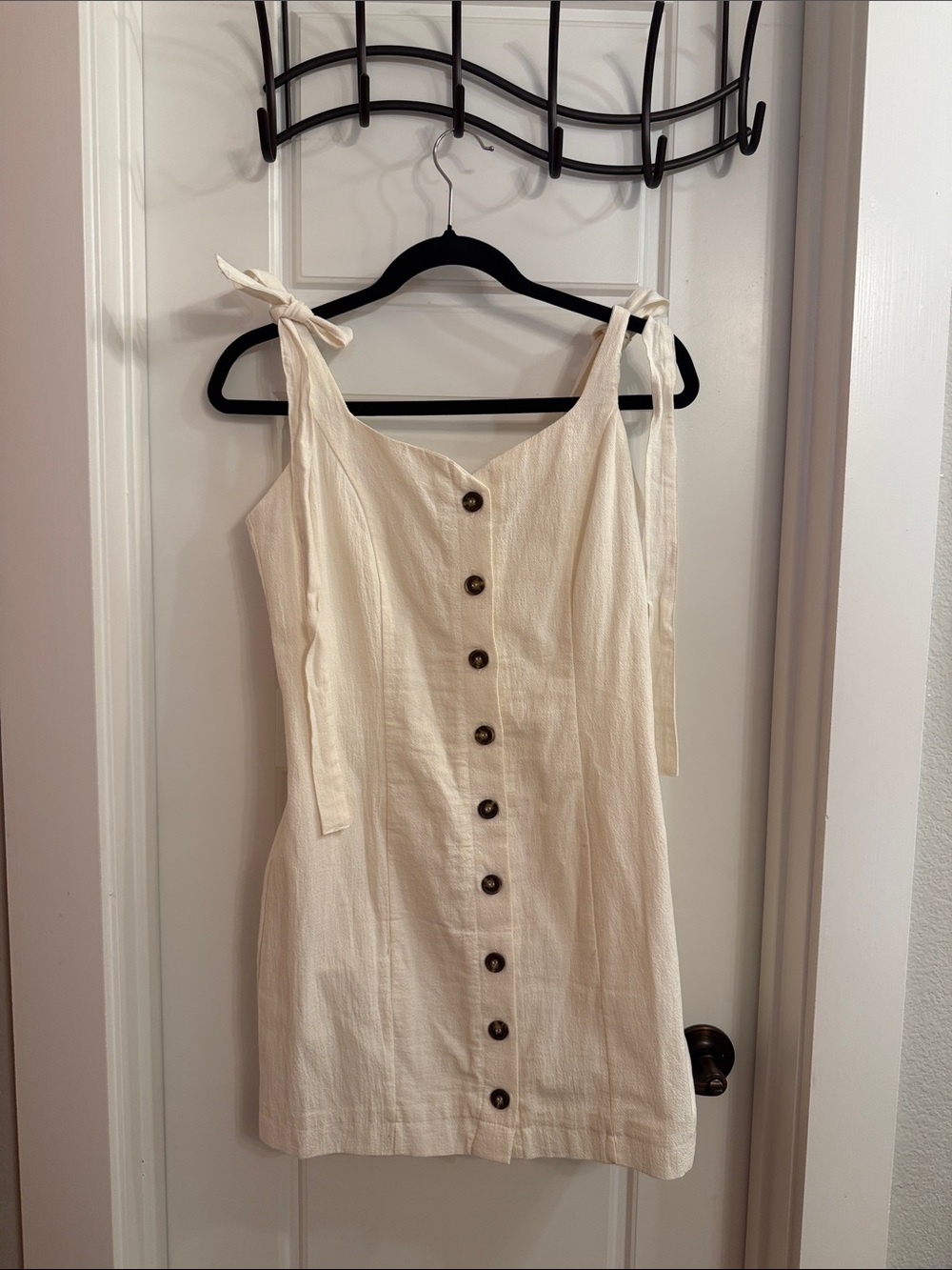 H&M white mini dress S